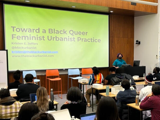 Presenting on Black queer feminist disabled urbanism and defying gentrification to Ivy League urban planning students. Click to watch the most up-to-date presentation and how to book me for it! Presenting on Black queer feminist disabled urbanism and defying gentrification to Ivy League urban planning students. Click to watch the most up-to-date presentation and how to book me for it!