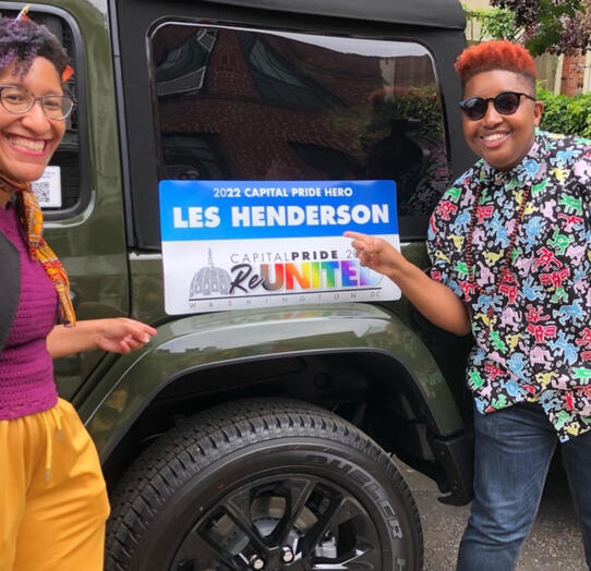 My wife and I support all of our pursuits. She was named a Capitol Pride Hero for creating her advocacy group EndoQueer (now GynoQueer, soon to return!)