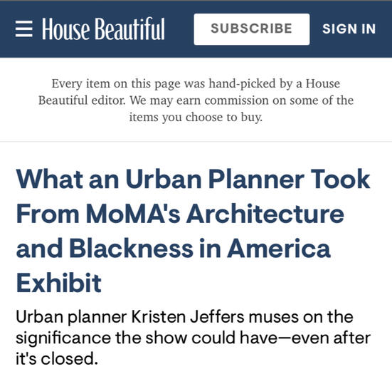 It may have been online-only, but I'll take House Beautiful and my reflection in it on Alexandria, Virginia, my absolute favorite of the DC cluster municipalities, as my largest national byline to date. Of course they just nuked it, but I have a PDF of it